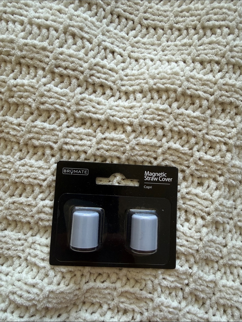 BruMate Capri Magnetic Straw Cover - Light Blue